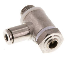 L-stuk Regelventiel 4 mm - G1/8'' Regeling-in Messing Sleufschroef Banjo