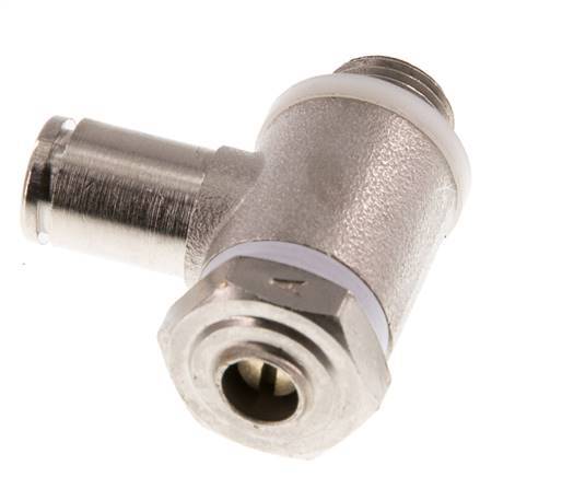 L-stuk Regelventiel 4 mm - G1/8'' Regeling-in Messing Sleufschroef Banjo