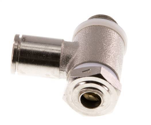 L-stuk Regelventiel 6 mm - G1/8'' Regeling-in Messing Sleufschroef Banjo