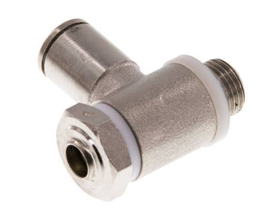 L-stuk Regelventiel 6 mm - G1/8'' Regeling-in Messing Sleufschroef Banjo