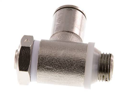 L-stuk Regelventiel 6 mm - G1/8'' Regeling-in Messing Sleufschroef Banjo