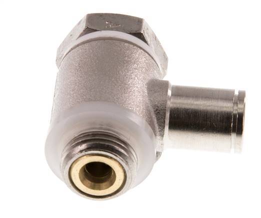 L-stuk Regelventiel 6 mm - G1/4'' Regeling-in Messing Sleufschroef Banjo