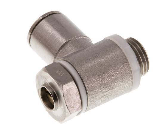 L-stuk Regelventiel 10 mm - G1/4'' Regeling-in Messing Sleufschroef Banjo