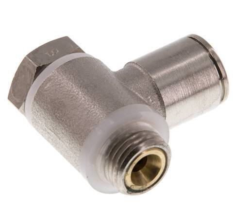 L-stuk Regelventiel 10 mm - G1/4'' Regeling-in Messing Sleufschroef Banjo
