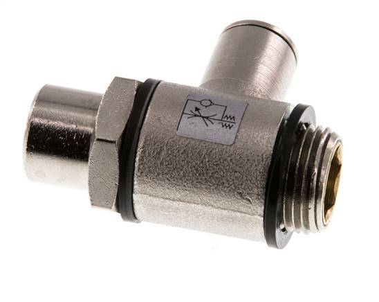 L-stuk Regelventiel 8 mm - G3/8'' Regeling-in Messing Sleufschroef Banjo