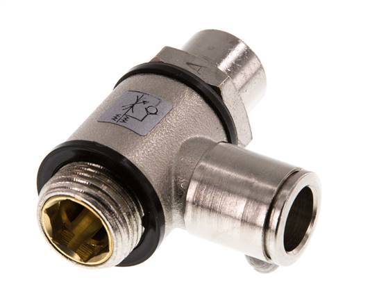 L-stuk Regelventiel 10 mm - G3/8'' Regeling-in Messing Sleufschroef Banjo