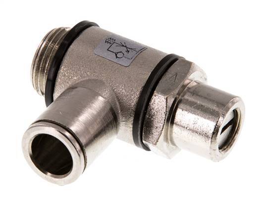 L-stuk Regelventiel 10 mm - G3/8'' Regeling-in Messing Sleufschroef Banjo