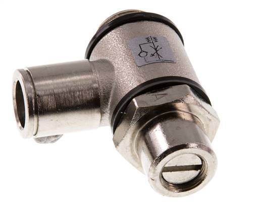 L-stuk Regelventiel 10 mm - G3/8'' Regeling-in Messing Sleufschroef Banjo