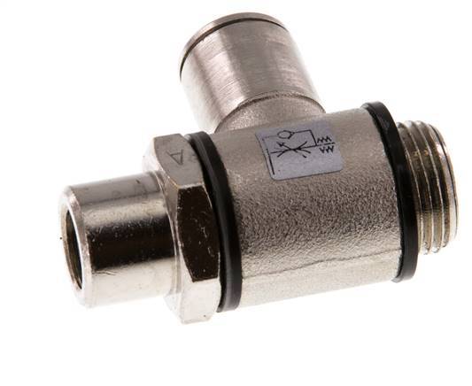 L-stuk Regelventiel 10 mm - G3/8'' Regeling-in Messing Sleufschroef Banjo