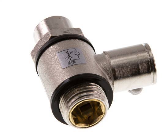 L-stuk Regelventiel 10 mm - G3/8'' Regeling-in Messing Sleufschroef Banjo