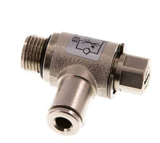 L-stuk Regelventiel 4 mm - G1/8'' Regeling-Uit Messing Sleufschroef