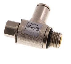 L-stuk Regelventiel 4 mm - G1/8'' Regeling-Uit Messing Sleufschroef