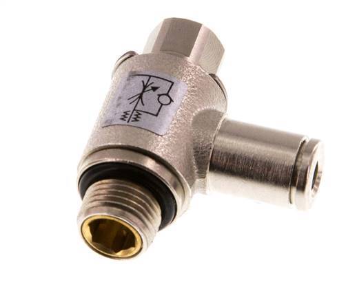 L-stuk Regelventiel 4 mm - G1/8'' Regeling-Uit Messing Sleufschroef