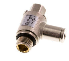 L-stuk Regelventiel 4 mm - G1/8'' Regeling-Uit Messing Sleufschroef