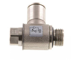 L-stuk Regelventiel 8 mm - G1/4'' Regeling-Uit Messing Sleufschroef