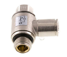 L-stuk Regelventiel 8 mm - G1/4'' Regeling-Uit Messing Sleufschroef