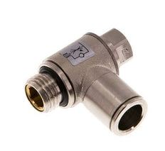 L-stuk Regelventiel 10 mm - G1/4'' Regeling-Uit Messing Sleufschroef