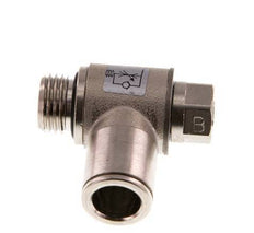 L-stuk Regelventiel 10 mm - G1/4'' Regeling-Uit Messing Sleufschroef