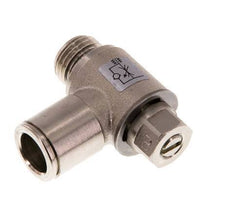 L-stuk Regelventiel 10 mm - G1/4'' Regeling-Uit Messing Sleufschroef