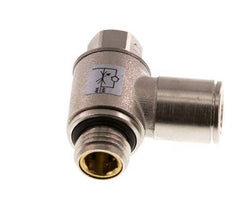 L-stuk Regelventiel 10 mm - G1/4'' Regeling-Uit Messing Sleufschroef