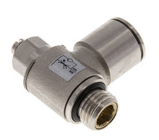 L-stuk Regelventiel 12 mm - G1/4'' Regeling-Uit Messing Sleufschroef