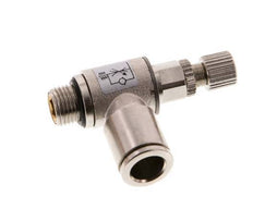 L-stuk Regelventiel 8 mm - G1/8'' Regeling-Uit Messing Kartelschroef