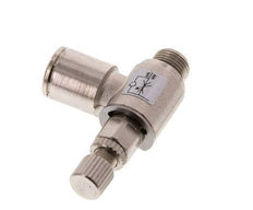 L-stuk Regelventiel 8 mm - G1/8'' Regeling-Uit Messing Kartelschroef