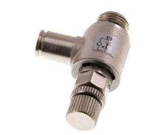 L-stuk Regelventiel 6 mm - G1/4'' Regeling-Uit Messing Kartelschroef
