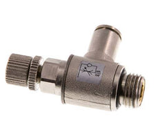 L-stuk Regelventiel 6 mm - G1/4'' Regeling-Uit Messing Kartelschroef