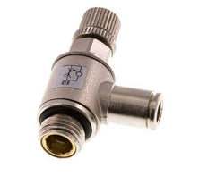 L-stuk Regelventiel 6 mm - G1/4'' Regeling-Uit Messing Kartelschroef