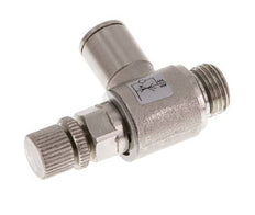 L-stuk Regelventiel 8 mm - G1/4'' Regeling-Uit Messing Kartelschroef