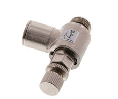 L-stuk Regelventiel 10 mm - G1/4'' Regeling-Uit Messing Kartelschroef