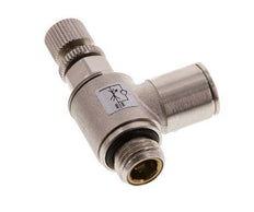L-stuk Regelventiel 10 mm - G1/4'' Regeling-Uit Messing Kartelschroef