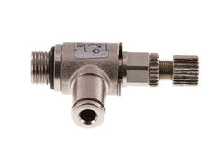 L-stuk Regelventiel 4 mm - G1/8'' Regeling-in Messing Kartelschroef