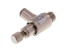 L-stuk Regelventiel 4 mm - G1/8'' Regeling-in Messing Kartelschroef