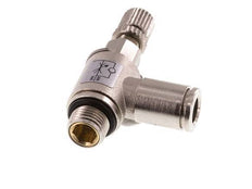 L-stuk Regelventiel 6 mm - G1/8'' Regeling-in Messing Kartelschroef