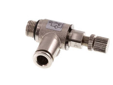 L-stuk Regelventiel 6 mm - G1/8'' Regeling-in Messing Kartelschroef