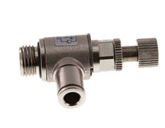 L-stuk Regelventiel 6 mm - G1/4'' Regeling-in Messing Kartelschroef