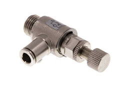 L-stuk Regelventiel 6 mm - G1/4'' Regeling-in Messing Kartelschroef