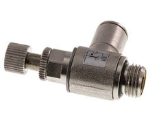 L-stuk Regelventiel 8 mm - G1/4'' Regeling-in Messing Kartelschroef