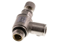 L-stuk Regelventiel 8 mm - G1/4'' Regeling-in Messing Kartelschroef