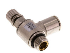 L-stuk Regelventiel 10 mm - G1/4'' Regeling-in Messing Kartelschroef
