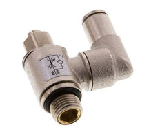 Draaibaar Regelventiel 4 mm - G1/8'' Regeling-Uit Messing Sleufschroef