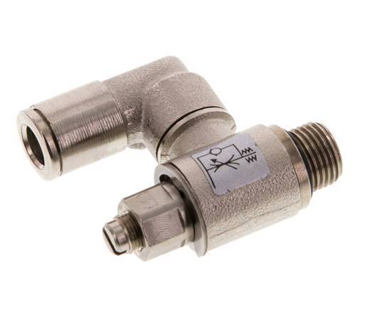 Draaibaar Regelventiel 6 mm - G1/8'' Regeling-Uit Messing Sleufschroef
