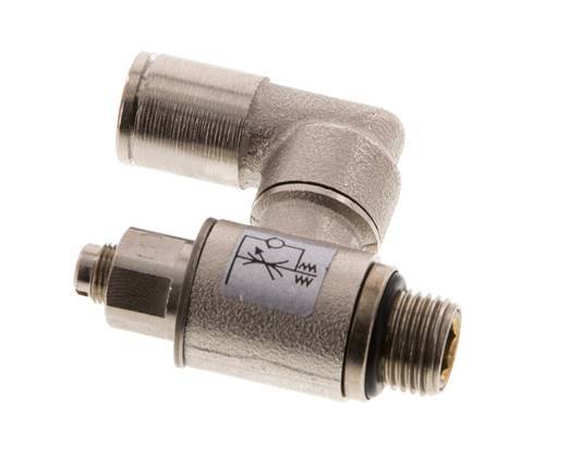 Draaibaar Regelventiel 6 mm - G1/8'' Regeling-Uit Messing Sleufschroef