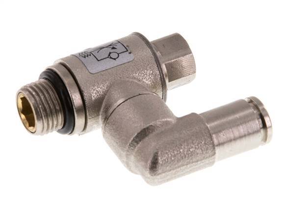 Draaibaar Regelventiel 4 mm - G1/8'' Regeling-in Messing Sleufschroef