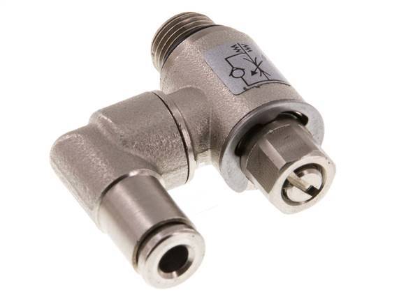 Draaibaar Regelventiel 4 mm - G1/8'' Regeling-in Messing Sleufschroef