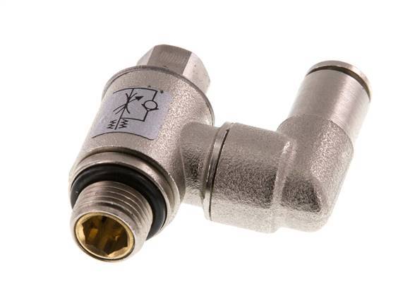Draaibaar Regelventiel 4 mm - G1/8'' Regeling-in Messing Sleufschroef