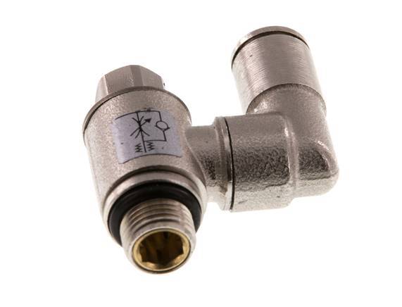 Draaibaar Regelventiel 6 mm - G1/8'' Regeling-in Messing Sleufschroef
