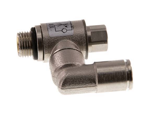 Draaibaar Regelventiel 6 mm - G1/8'' Regeling-in Messing Sleufschroef